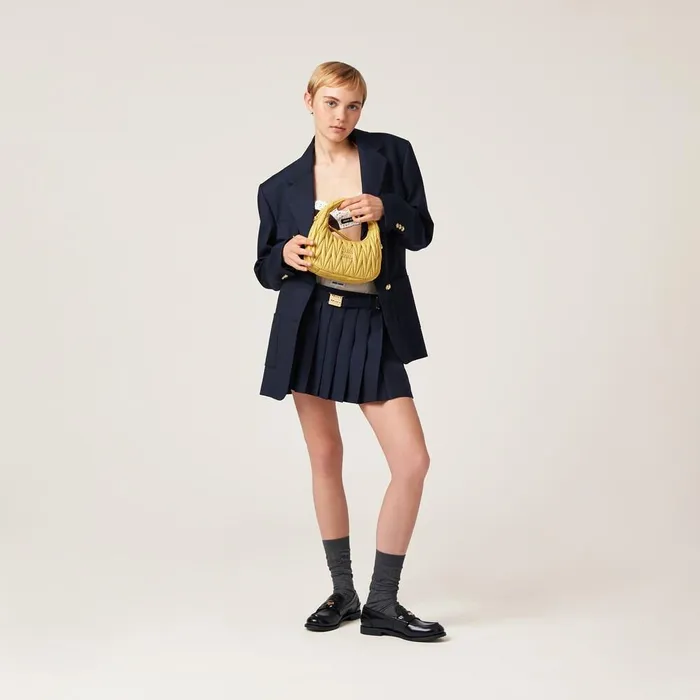 Women Hobo Bags Miu Miu Wander Matelass Nappa Leather Hobo Bag Pineapple Women Hobo Bags Miu Miu Wander Matelass Nappa Leather Hobo Bag Pineapple