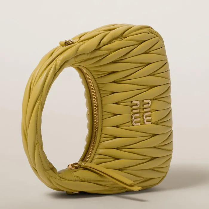 Women Hobo Bags Miu Miu Wander Matelass Nappa Leather Hobo Bag Pineapple Women Hobo Bags Miu Miu Wander Matelass Nappa Leather Hobo Bag Pineapple