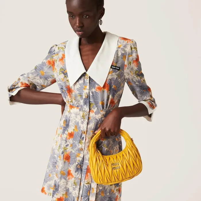 Women Hobo Bags Miu Miu Wander Matelass Nappa Leather Hobo Bag Sunny Yellow Women Hobo Bags Miu Miu Wander Matelass Nappa Leather Hobo Bag Sunny Yellow