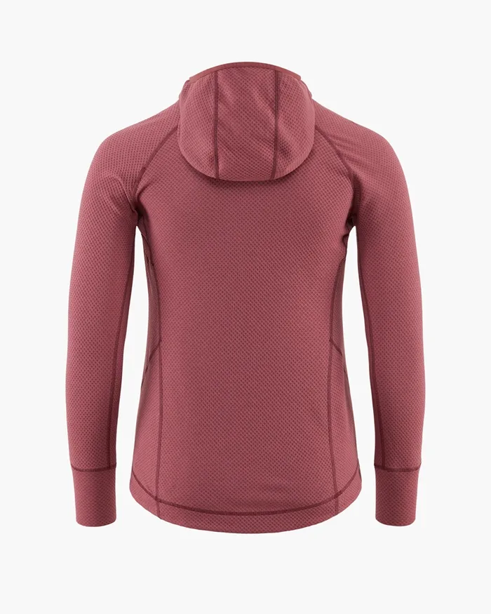 Women Huge Norna Mid Layer Hoodie Wild Orchid Klttermusen Fleeces and Sweaters