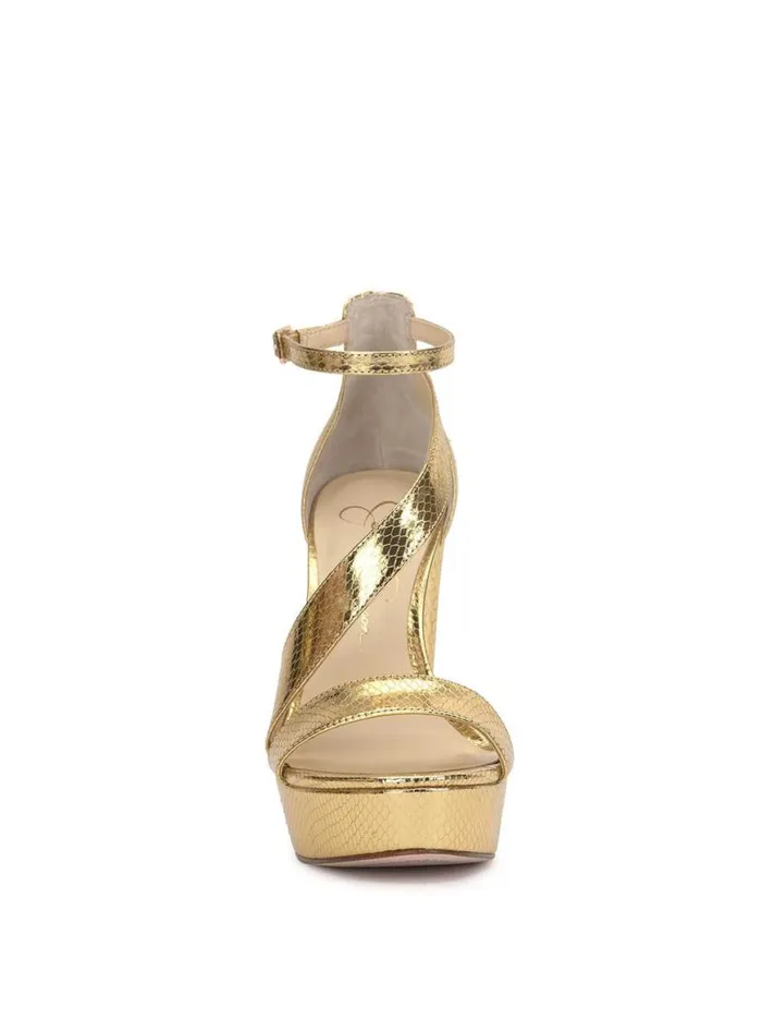 Women Iley Platform Sandal In Gold Jessica Simpson Platforms
