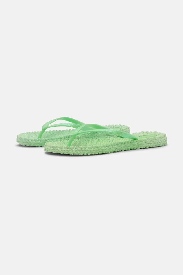 Women Ilse Jacobsen Flip Flops Flip Flop With Glitter 8211 Bright Green
