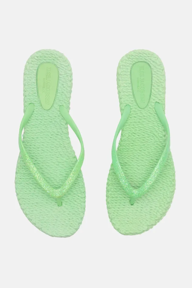 Women Ilse Jacobsen Flip Flops Flip Flop With Glitter 8211 Bright Green Women Ilse Jacobsen Flip Flops Flip Flop With Glitter 8211 Bright Green