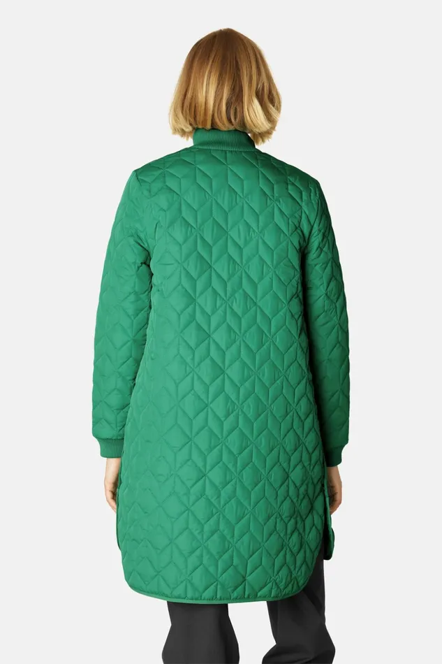 Women Ilse Jacobsen Jackets And Coats Padded Quilt Coat 8211 Sea Plant
