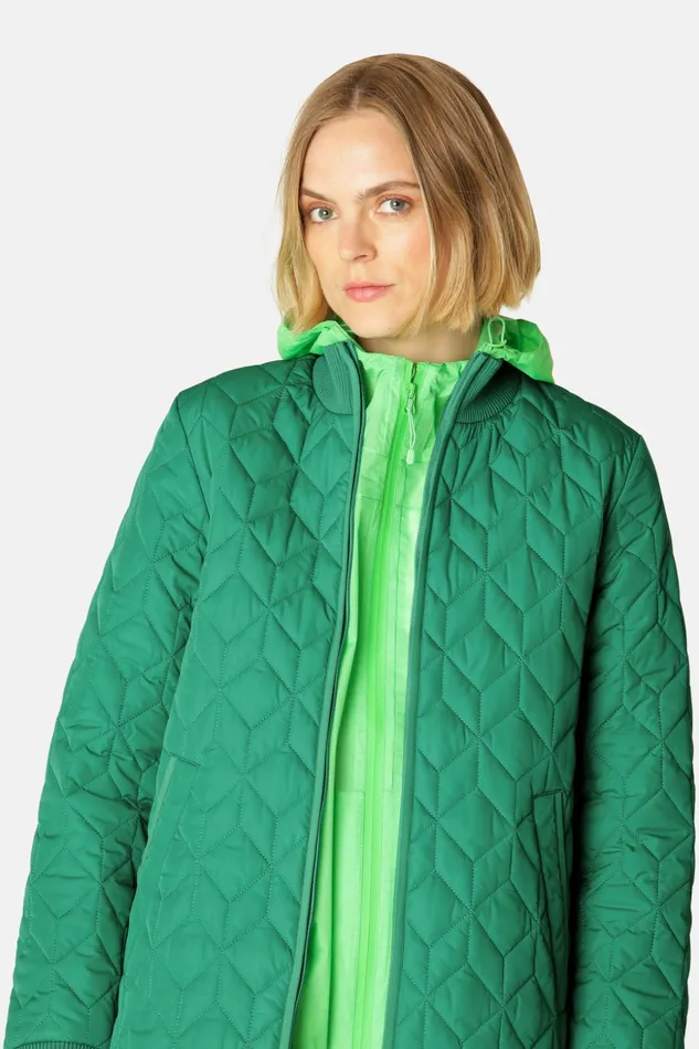 Women Ilse Jacobsen Jackets And Coats Padded Quilt Coat 8211 Sea Plant