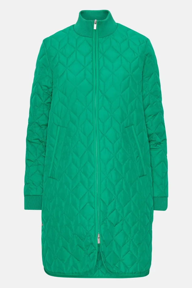 Women Ilse Jacobsen Jackets And Coats Padded Quilt Coat 8211 Sea Plant
