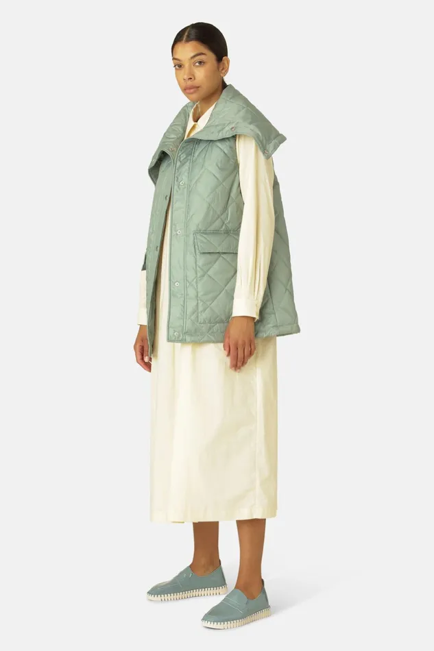 Women Ilse Jacobsen Jackets And Coats Padded Vest 8211 Bleached
