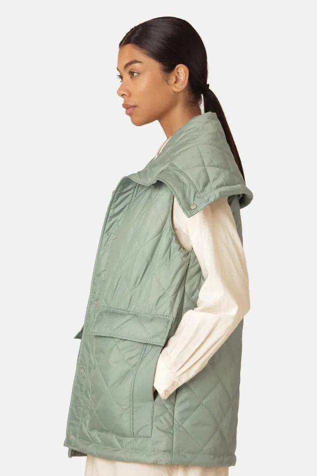 Women Ilse Jacobsen Jackets And Coats Padded Vest 8211 Bleached Women Ilse Jacobsen Jackets And Coats Padded Vest 8211 Bleached