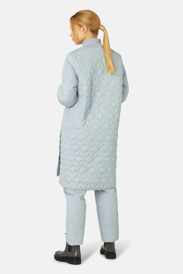 Women Ilse Jacobsen Jackets And Coats Quilt Coat 8211 Pale Petroleum Women Ilse Jacobsen Jackets And Coats Quilt Coat 8211 Pale Petroleum
