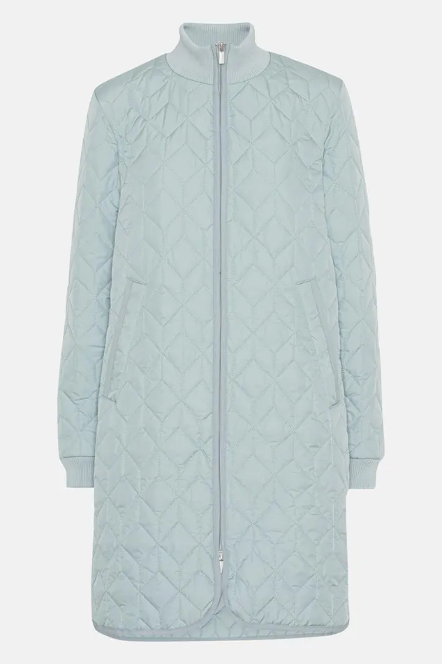 Women Ilse Jacobsen Jackets And Coats Quilt Coat 8211 Pale Petroleum Women Ilse Jacobsen Jackets And Coats Quilt Coat 8211 Pale Petroleum