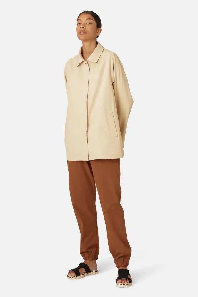 Women Ilse Jacobsen Raincoats Rain Jacket 8211 Beige