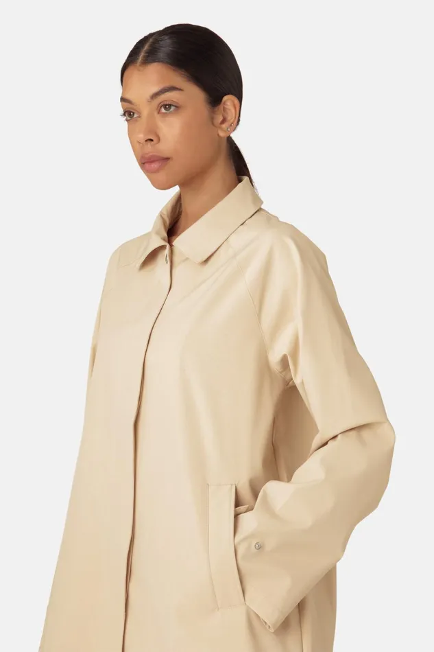 Women Ilse Jacobsen Raincoats Rain Jacket 8211 Beige