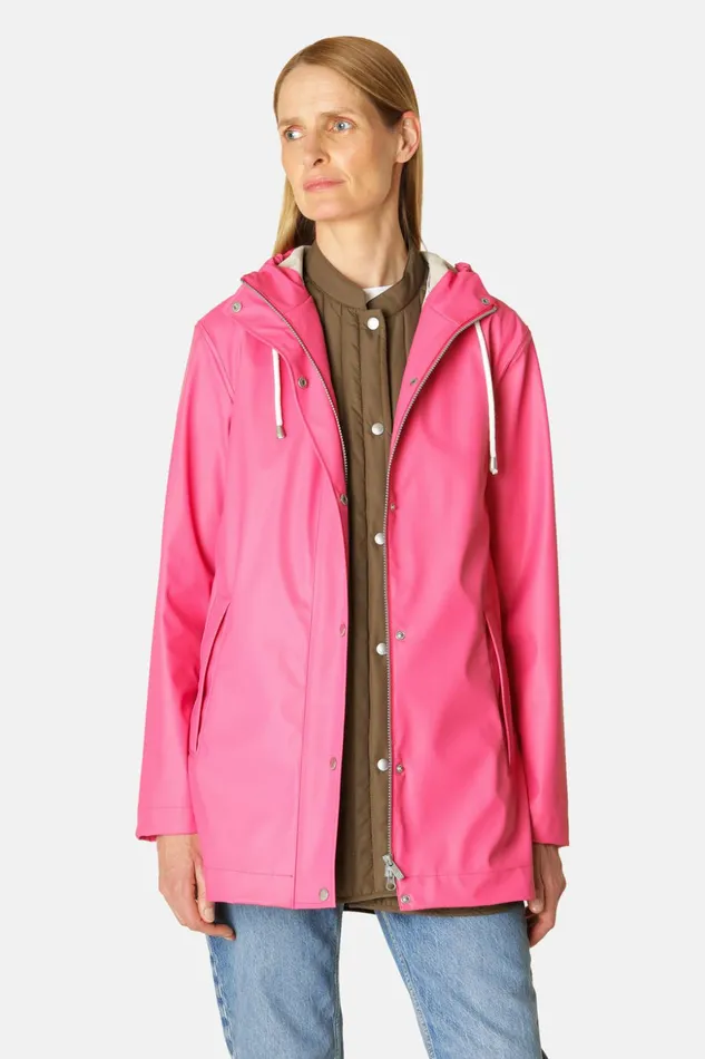 Women Ilse Jacobsen Raincoats Rain Jacket 8211 Magenta Women Ilse Jacobsen Raincoats Rain Jacket 8211 Magenta