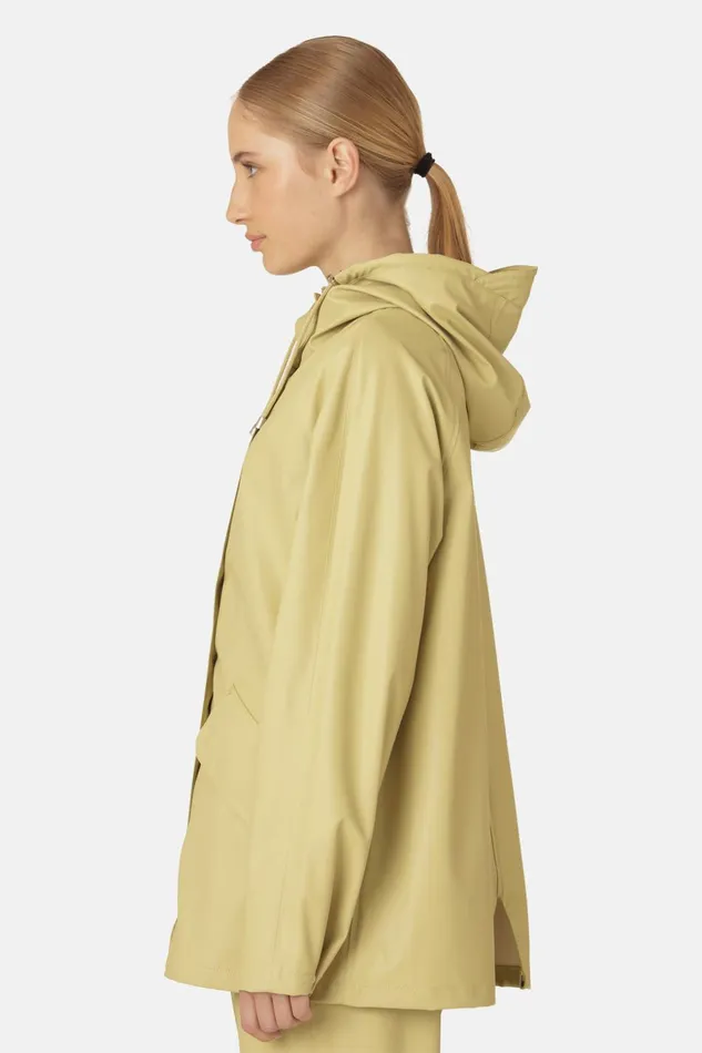 Women Ilse Jacobsen Raincoats Rain Jacket 8211 Olive Grass Women Ilse Jacobsen Raincoats Rain Jacket 8211 Olive Grass