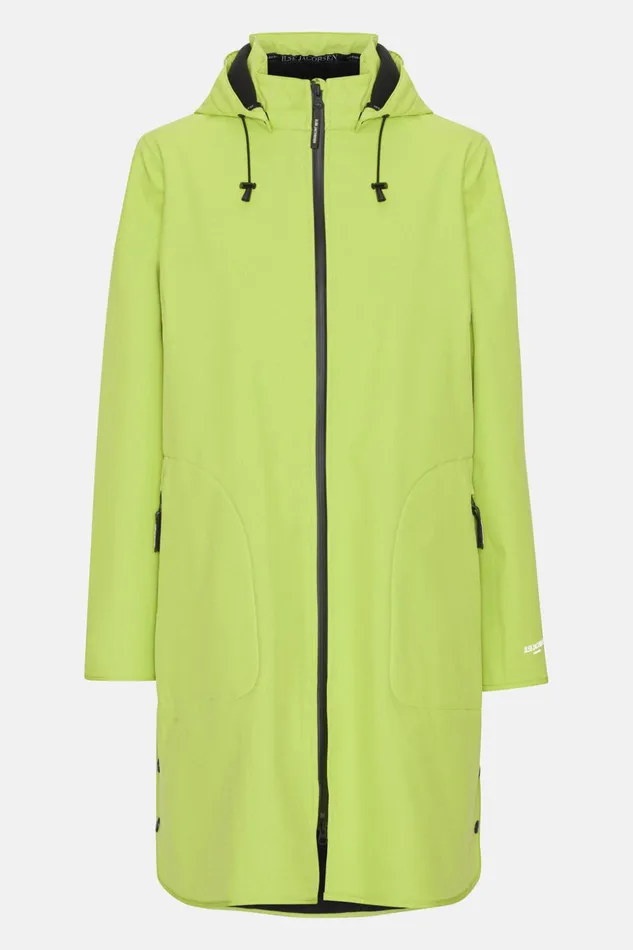 Women Ilse Jacobsen Raincoats Raincoat 8211 Lime Green Women Ilse Jacobsen Raincoats Raincoat 8211 Lime Green