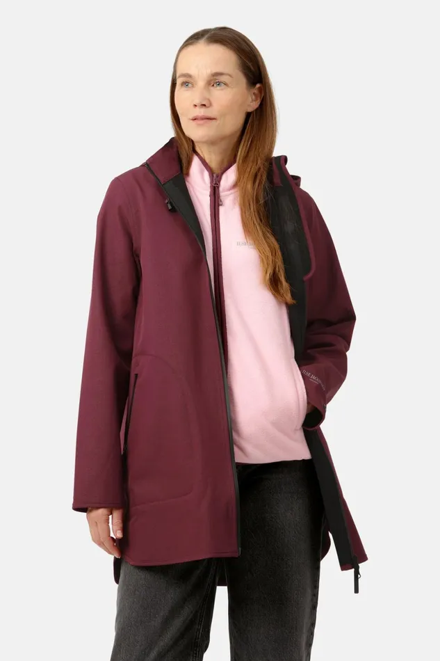 Women Ilse Jacobsen Raincoats Raincoat 8211 Maroon Banner