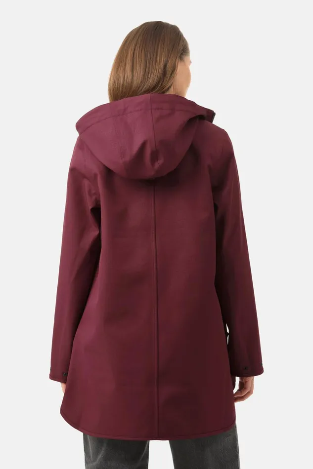 Women Ilse Jacobsen Raincoats Raincoat 8211 Maroon Banner