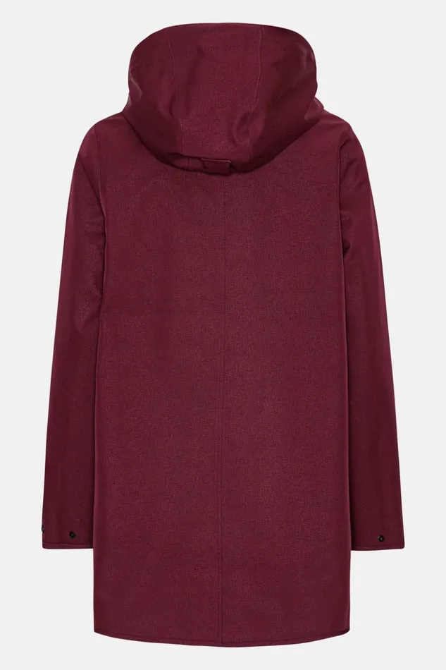 Women Ilse Jacobsen Raincoats Raincoat 8211 Maroon Banner