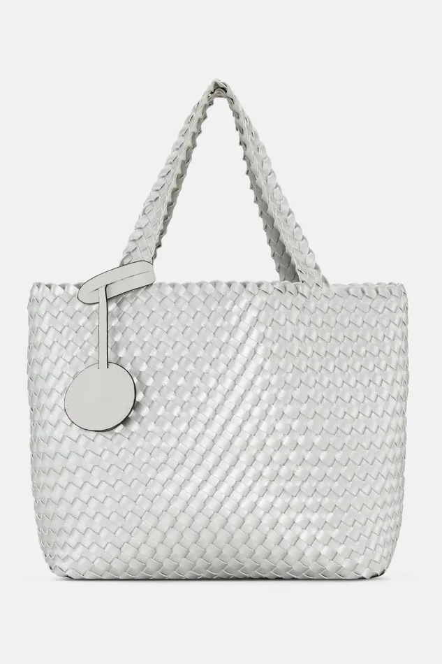 Women Ilse Jacobsen Tote Bags Tote Bag 8211 Moonstruck Silver