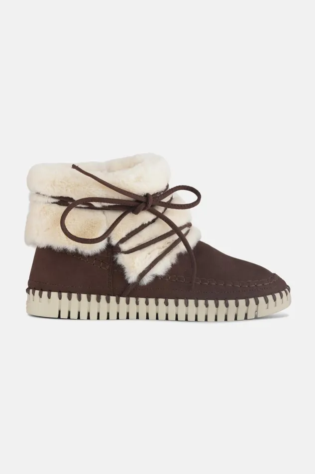 Women Ilse Jacobsen Tulip Flats Ankle Boots 8211 Chocolate Women Ilse Jacobsen Tulip Flats Ankle Boots 8211 Chocolate
