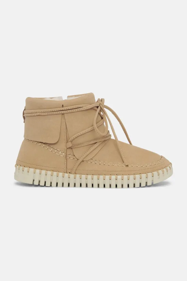 Women Ilse Jacobsen Tulip Flats Ankle Boots 8211 Latte Women Ilse Jacobsen Tulip Flats Ankle Boots 8211 Latte