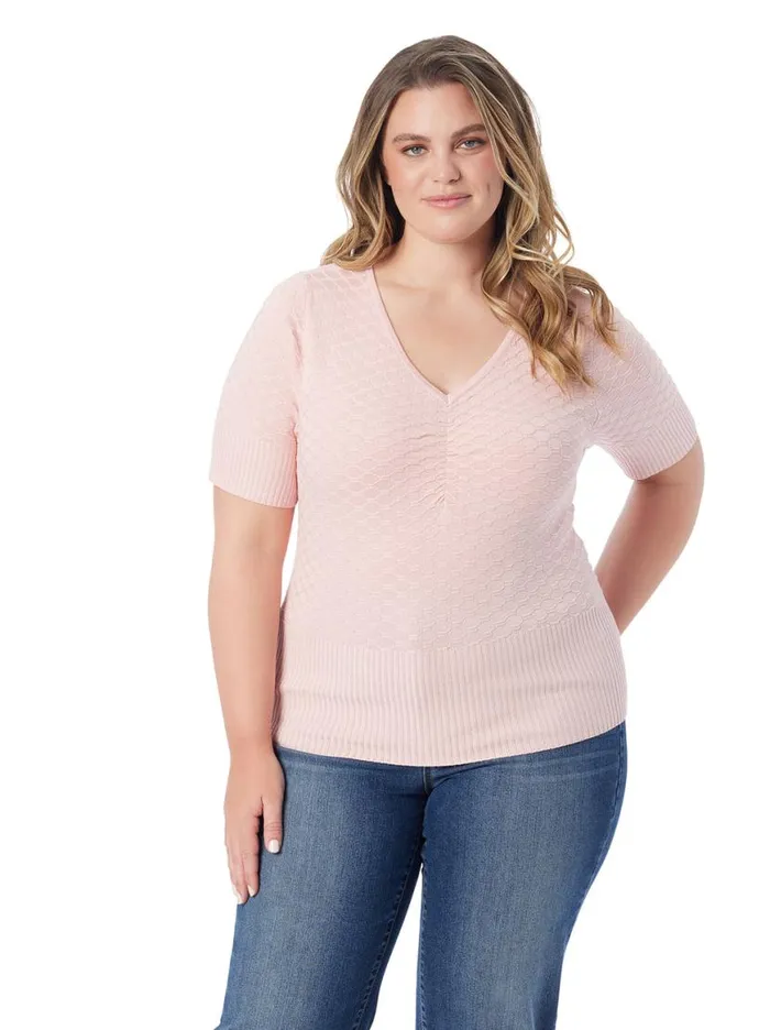 Women Imani Top In Silver Pink Jessica Simpson Tops and Tees