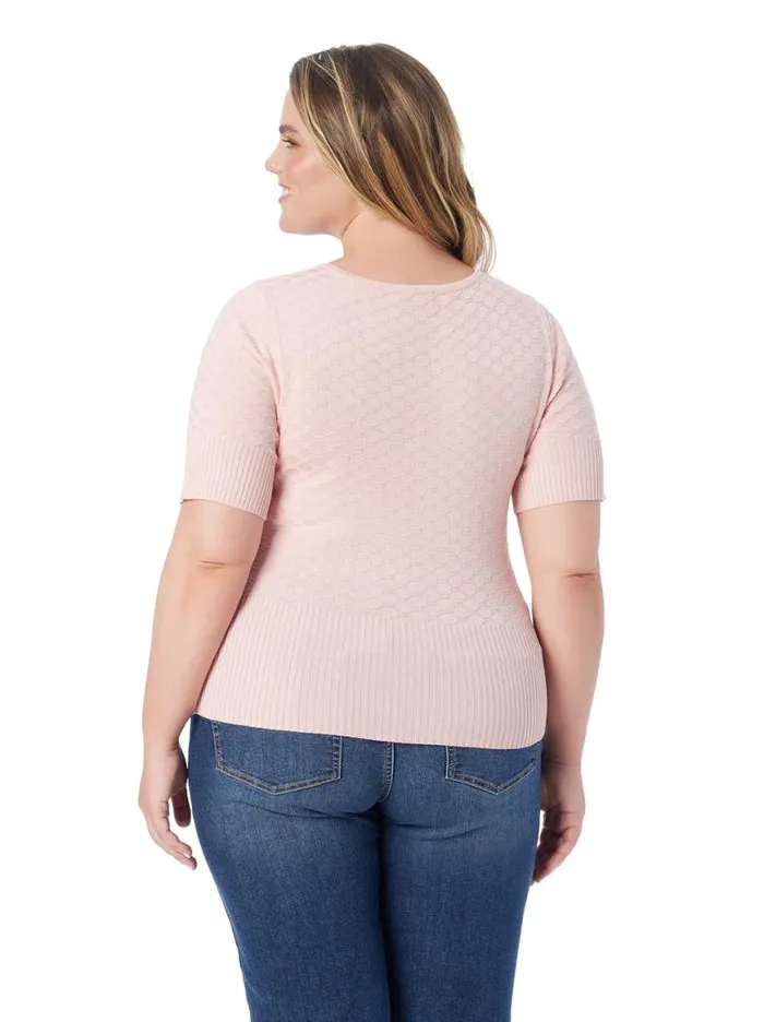 Women Imani Top In Silver Pink Jessica Simpson Tops and Tees