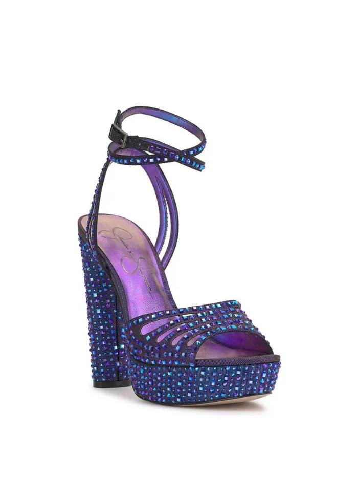 Women Iralin Platform Sandal In Midnight Blue Jessica Simpson Platforms