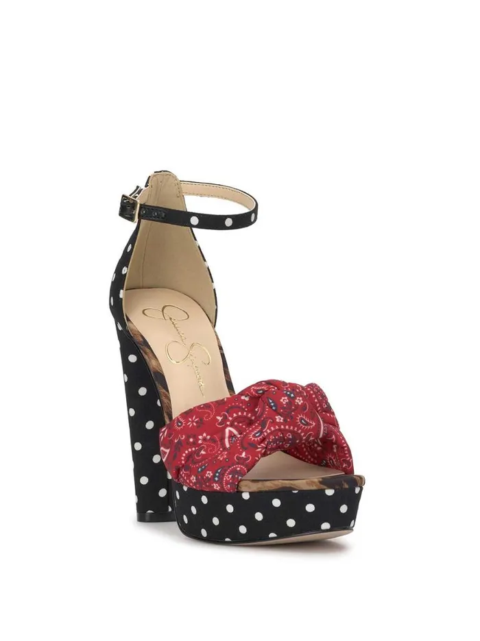Women Islyn Platform In Red Muse Jessica Simpson Platforms