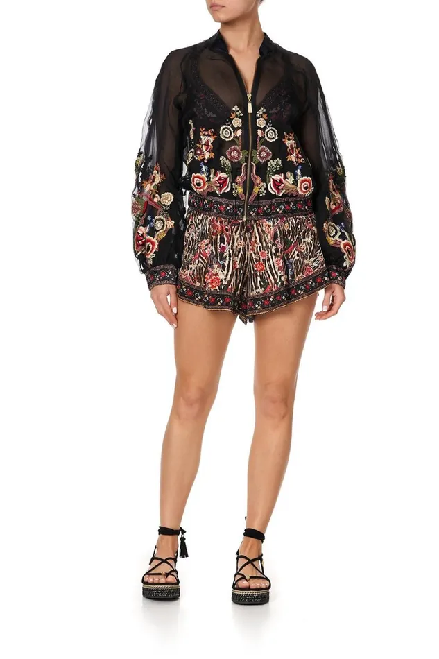 Women Jackets Camilla Bomber Jacket With Shirred Cuff A Girl Like You