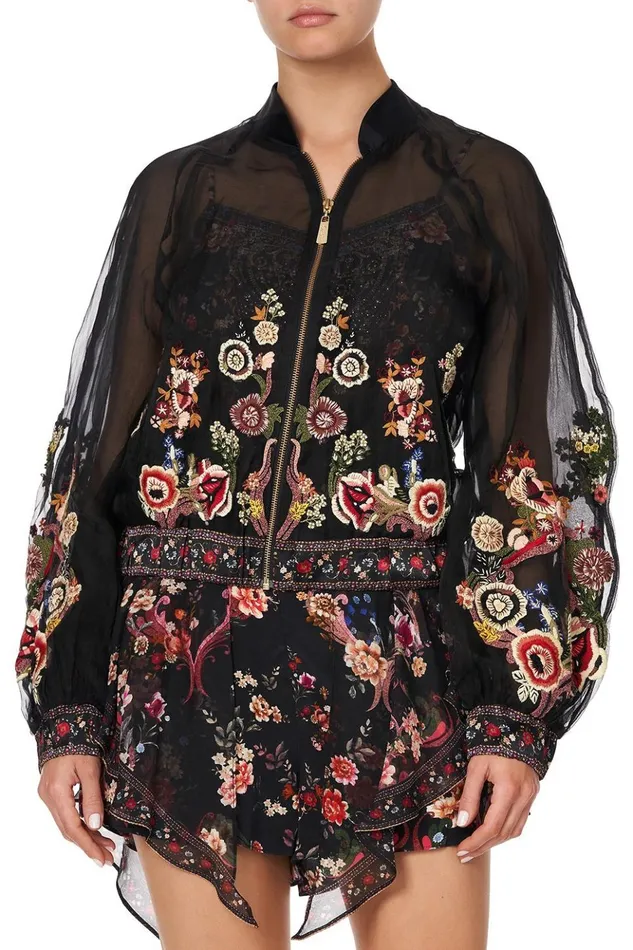 Women Jackets Camilla Bomber Jacket With Shirred Cuff A Girl Like You