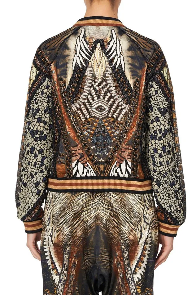 Women Jackets Camilla Raglan Sleeve Bomber Jacket Kakadu Calling