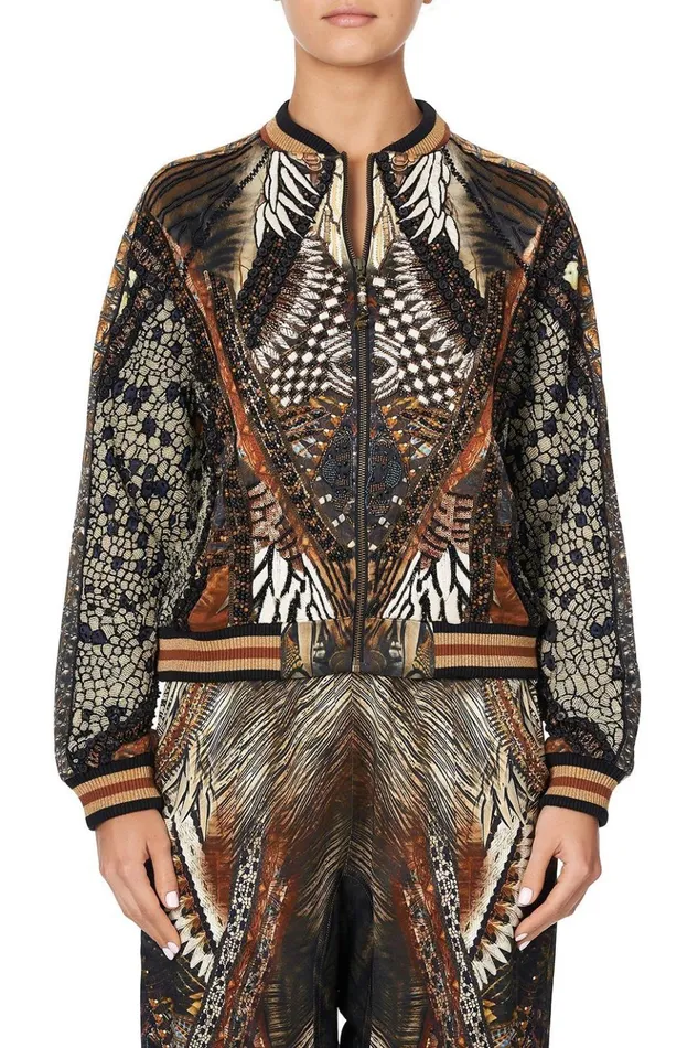 Women Jackets Camilla Raglan Sleeve Bomber Jacket Kakadu Calling