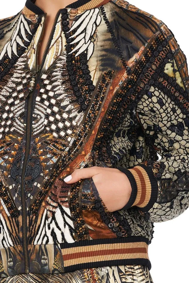 Women Jackets Camilla Raglan Sleeve Bomber Jacket Kakadu Calling