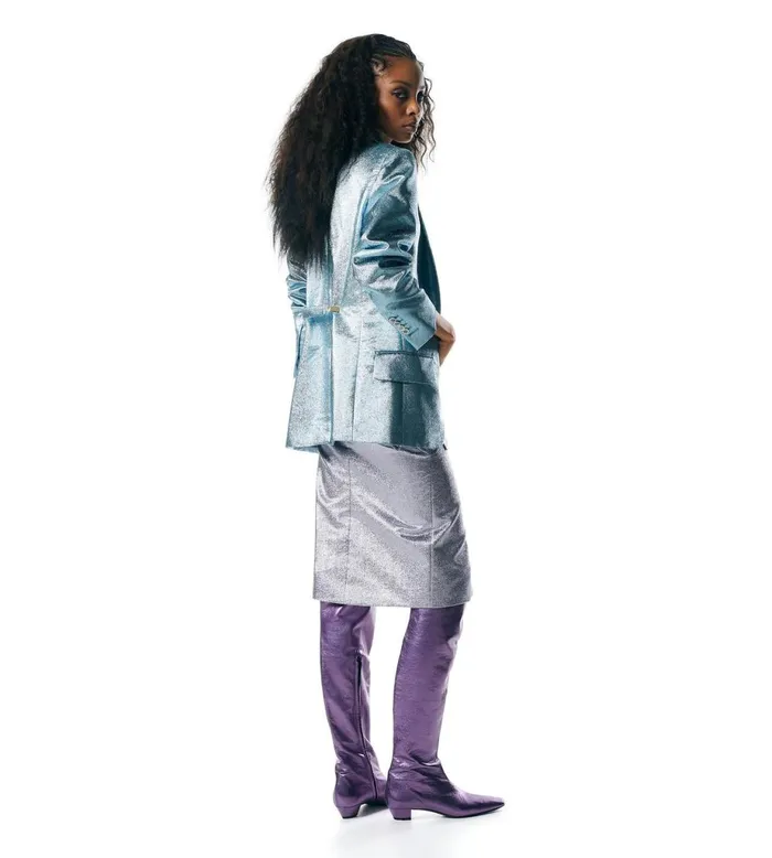 Women Jackets Tom Ford Iridescent Sable039 Tailored Jacket Aqua Women Jackets Tom Ford Iridescent Sable039 Tailored Jacket Aqua