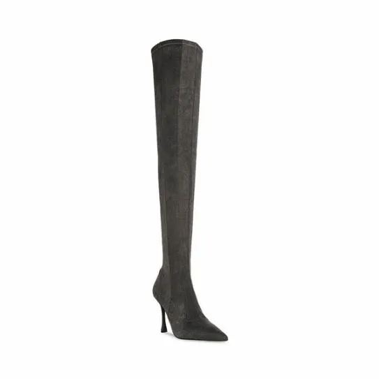 Women JAZLYN BLACK DENIM Black Denim Steve Madden Boots and Booties Women JAZLYN BLACK DENIM Black Denim Steve Madden Boots and Booties