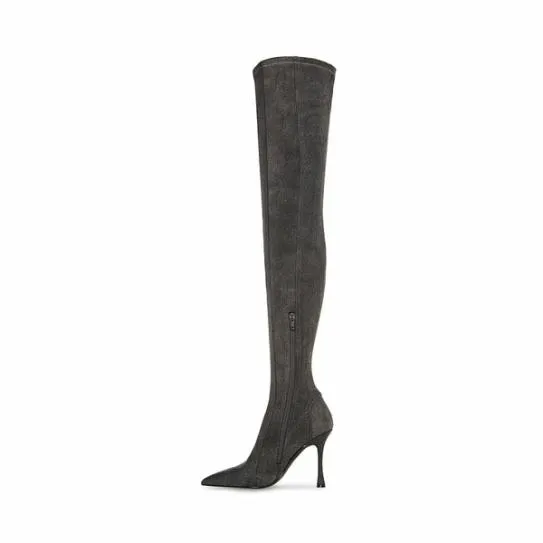 Women JAZLYN BLACK DENIM Black Denim Steve Madden Boots and Booties Women JAZLYN BLACK DENIM Black Denim Steve Madden Boots and Booties