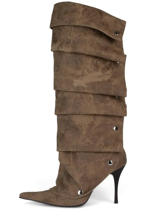 Women Jeffrey Campbell Knee High Origami