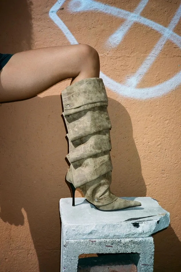 Women Jeffrey Campbell Knee High Origami