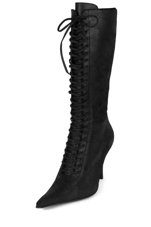 Women Jeffrey Campbell Knee High TieMe