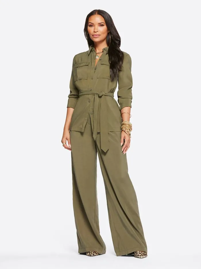 Women Jessa Jacket In Olive Night Jessica Simpson Jackets Blazers and Kimonos