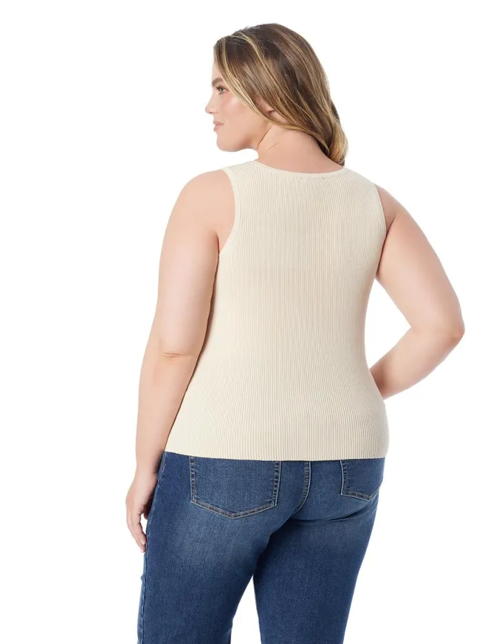 Women Johanna Lace Up Tank In Parchment Jessica Simpson Tops and Tees