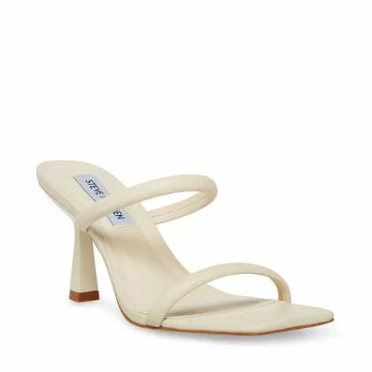 Women JOY WHITE LEATHER White Leather Steve Madden Heels Women JOY WHITE LEATHER White Leather Steve Madden Heels