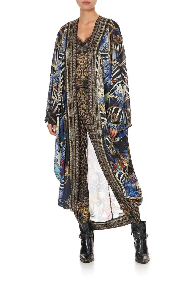 Women Kaftans and Coverups Camilla Long Sleeve Long Cape Rainbow Room