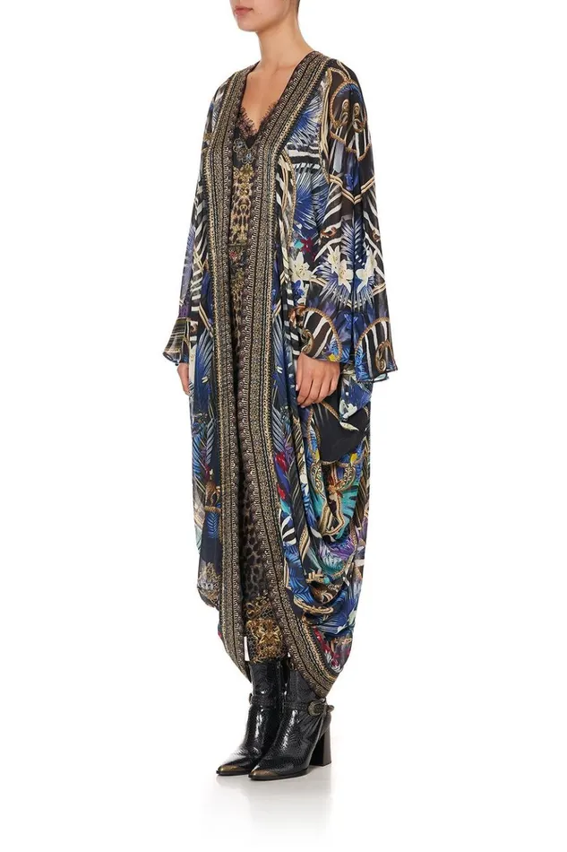 Women Kaftans and Coverups Camilla Long Sleeve Long Cape Rainbow Room