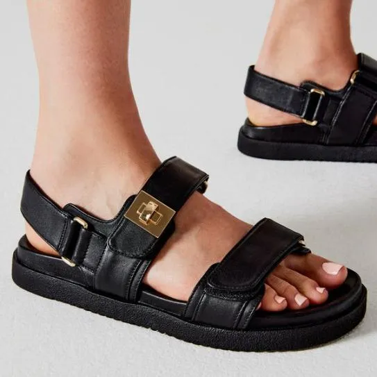 WomenKids039 MONA BLACK LEATHER Black Leather Steve Madden Sandals WomenKids039 MONA BLACK LEATHER Black Leather Steve Madden Sandals