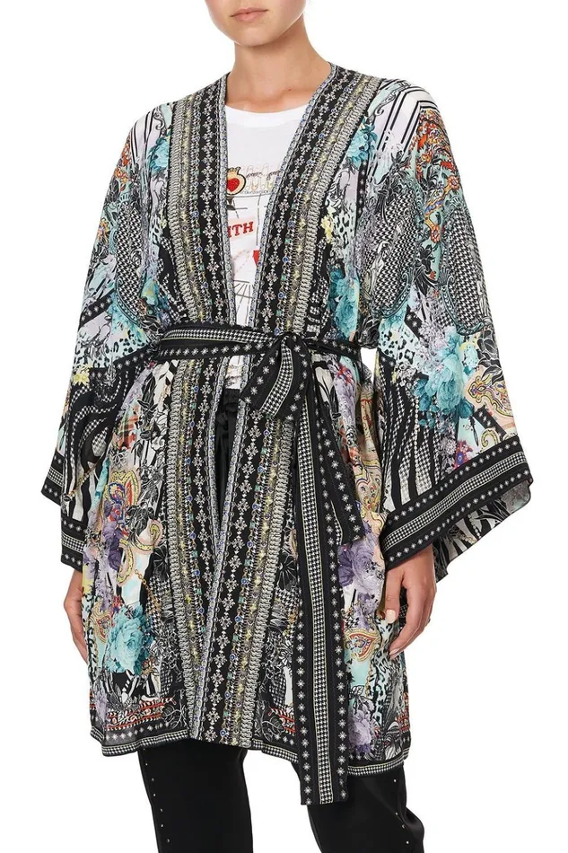 Women Kimonos Camilla Kimono With Tie Belt Think Kinks