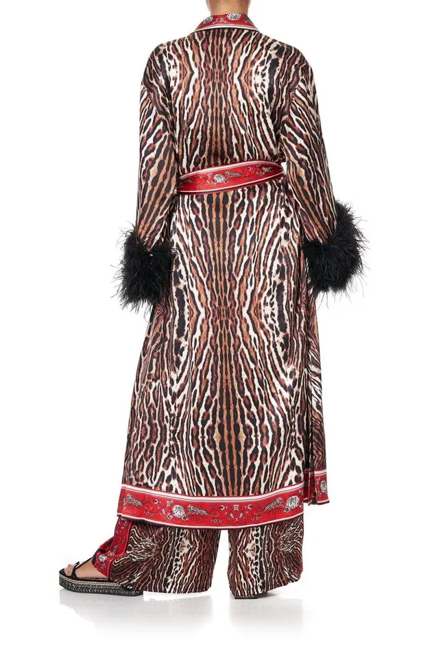 Women Kimonos Camilla Long Robe W Flared Sleeve Pirate Punk