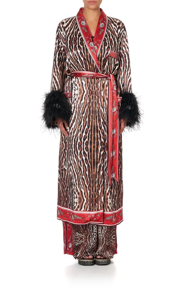 Women Kimonos Camilla Long Robe W Flared Sleeve Pirate Punk