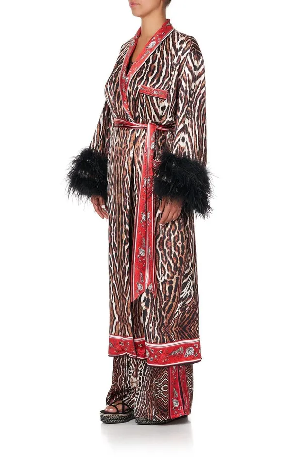 Women Kimonos Camilla Long Robe W Flared Sleeve Pirate Punk